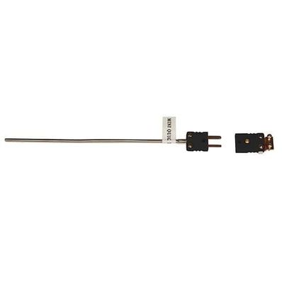 Digi-Sense Type J Thermocouple Probe Quick Dis-connector, with Mini-Connector, 18 in. L, .125 Dia, Grounded Junction - 18524-49