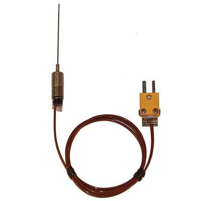 Digi-Sense Type K Small-Diameter Hypodermic Thermocouple Probe, 4.75 in. L/0.040 in. Dia - 08505-99