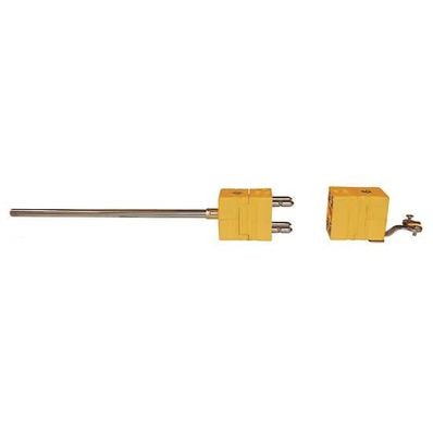 Digi-Sense Type K Thermocouple Inconel Probe Quick DisConnector, Dual with Std-Connector, 6 in. L, .250 Dia, Grounded Junction - 18520-03 Digi-Sense Type K Thermocouple Inconel Probe Quick DisConnector, Dual with Std-Connector, 6 in. L, .250 Dia, Grounded Junction - 18520-03