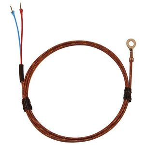 Digi-Sense Type T Economic Bolt On Thermocouple Probe #6 Screw 12 in. Fiberglass Ext. Grounded Junction - 18526-22