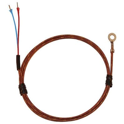 Digi-Sense Type T Economic Bolt On Thermocouple Probe #8 Screw 24 in. Fiberglass Ext. Grounded Junction - 18526-37