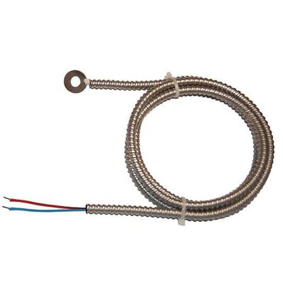 Digi-Sense Type-T Hvy Dty Bolt-On Probe Bare Grounded 5ft Strt 304 SS Armoredor/Fib Cable - 08525-85