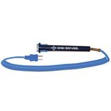Digi-Sense Type T Replacement GP Probe, 8 in. L, with Mini-Connector, .125 Dia. Ungrounded Junction - 18526-79