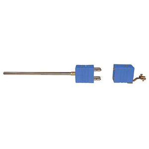 Digi-Sense Type T Thermocouple Probe Quick Dis-connector, Dual with Std-Connector, 18 in. L, .188 Dia, Ungrounded Junction - 18523-02