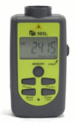 TPI 505L Laser Sighting Digital Photo/Contact Tachometer