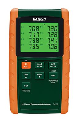 Extech 12-Channel Datalogging Thermometer - TM500