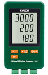 Extech 3-Channel DC Voltage Datalogger - SD910