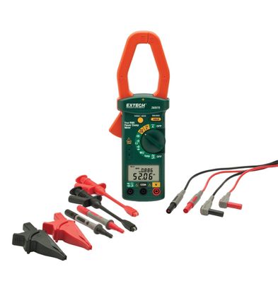 Extech 380976-K Single Phase/Three Phase 1000A AC Power Clamp Meter Kit