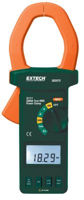 Extech 382075 2000A True RMS AC/DC 3-Phase Clamp-on Power Analyzer