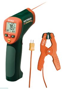 Extech 42515-T Wide Range IR Thermometer with Type K input and Pipe Clamp