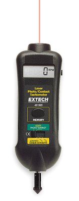 Extech 461995 Combination Contact/Laser Photo Tachometer