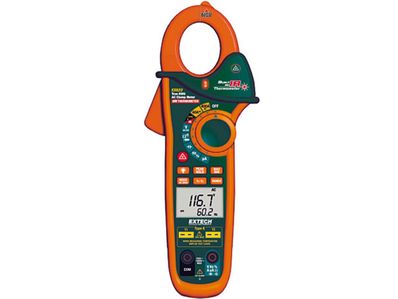 Extech EX622 400A Dual Input AC Clamp Meter + NCV + IR Thermometer