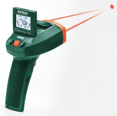 Extech IRT500 Dual Laser IR Thermal Scanner with Adjustable Display