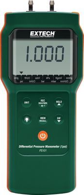 Extech PS101 Differential Pressure Manometer (1psi) with NIST