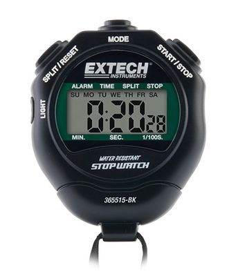 Extech Stopwatch/Clock with Backlit Display - 365515-BK