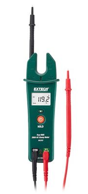 Extech True RMS 200A AC Open Jaw Clamp Meter with NCV - MA260