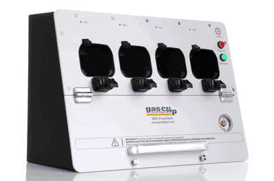 Gas Clip Technologies MGC-WMDOCK-PUMP-HP Hi-Pressure MGC Pump Wall Mount Dock - Case, Regulator, Power Supply & USB Memory (For use with MGC Pump Instruments)