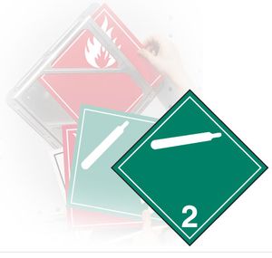 GHS Tagboard Class 2.2 Non-Flammable, Non-Toxic Gases Placard (10.75" x 10.75") - TT220TB