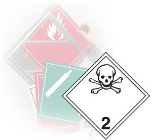 GHS Tagboard Class 2.3 Toxic Gases Placard (10.75" x 10.75") - TT230TB