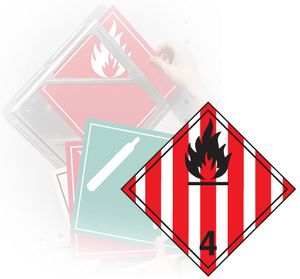 GHS Tagboard Class 4.1 Flammable Solids Placard (10.75" x 10.75") - TT410TB