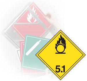 GHS Tagboard Class 5.1 Oxidizing Substances Placard (10.75" x 10.75") - TT510TB