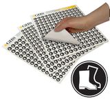 GHS Boots PPE Hazard Class Pictogram Label (1"), 1120/Pad - GHS1221