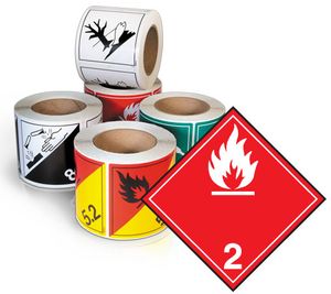 GHS Class 2.1 TDG Label (Paper) - TT21P GHS Class 2.1 TDG Label (Paper) - TT21P