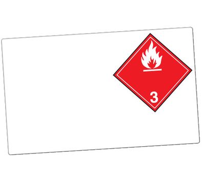 GHS Class 3 Dangerous Goods Laser Drum Labels (Paper), 100/Pkg - GHS1287LP