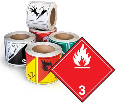 GHS Class 3 TDG Label (Vinyl) - TT30V