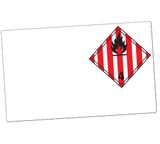 GHS Class 4.1 Dangerous Goods Laser Drum Labels (Paper), 100/Pkg - GHS1288LP