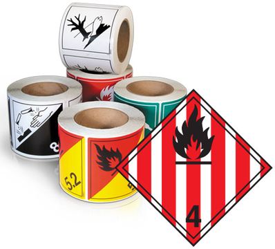 GHS Class 4.1 TDG Label (Vinyl) - TT41V