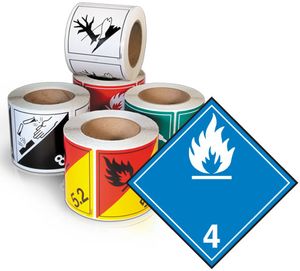 GHS Class 4.3 TDG Label (Paper) - TT43P GHS Class 4.3 TDG Label (Paper) - TT43P