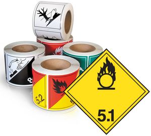 GHS Class 5.1 TDG Label (Paper) - TT51P GHS Class 5.1 TDG Label (Paper) - TT51P