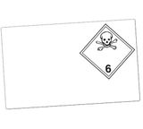 GHS Class 6.1 Dangerous Goods Laser Drum Labels (Paper), 100/Pkg - GHS1293LP