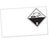 GHS Class 8 Dangerous Goods Laser Drum Labels (Paper), 100/Pkg - GHS1294LP