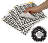 GHS Dust Mask PPE Hazard Class Pictogram Label (1"), 1120/Pad - GHS1223