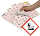 GHS Environment Hazard Class Pictogram Label (1"), 1120/Pad - GHS1216