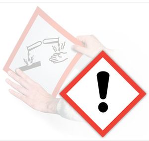 GHS Exclamation Mark Pictogram Placard (10.75" x 10.75") - GHS1272