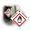 GHS Flame Over Circle Pictogram Tag (25/pk) - GHS1054