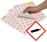 GHS Gas Cylinder Hazard Class Pictogram Label (1"), 1120/Pad - GHS1209