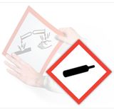 GHS Gas Cylinder Pictogram Placard (10.75" x 10.75") - GHS1267