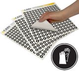 GHS Gloves PPE Hazard Class Pictogram Label (1"), 1120/Pad - GHS1222