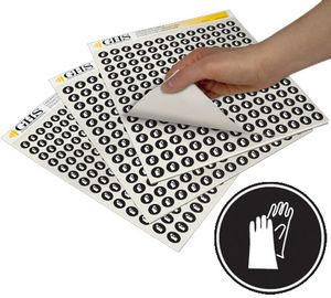 GHS Gloves PPE Hazard Class Pictogram Label (1"), 1120/Pad - GHS1222 GHS Gloves PPE Hazard Class Pictogram Label (1"), 1120/Pad - GHS1222