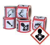 GHS Health Hazard Pictogram Labels (4" x 4"), 500/roll - GHS1262