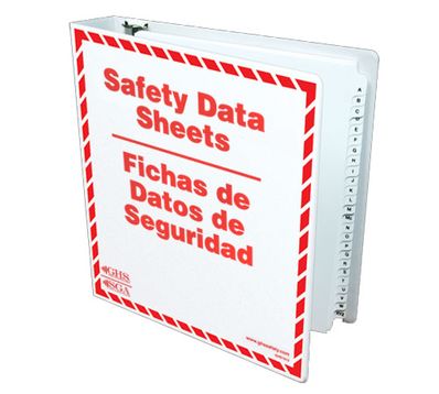 GHS SDS Binders with A-Z Dividers, English/Spanish - GHS1013