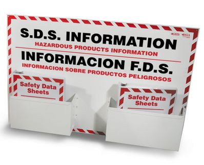 GHS SDS Double Center with 2 Binders, English/Spanish - GHS1032