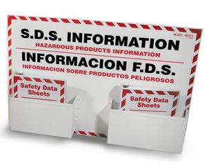 GHS SDS Double Center with 2 Binders, English/Spanish - GHS1032