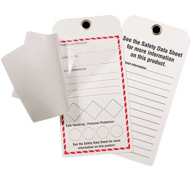 GHS Self-Laminating Workplace Tags (25/Pkg) - GHS1043