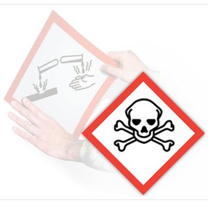 GHS Skull and Crossbones Pictogram Placard (10.75" x 10.75") - GHS1273