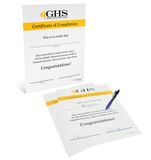 GHS Training Certificate (50/pkg) - GHS1016